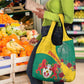 Personalised Togo Grocery Bag Coat Of Arms - African Mix Rose Pattern