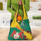 Personalised Togo Grocery Bag Coat Of Arms - African Mix Rose Pattern