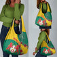 Personalised Togo Grocery Bag Coat Of Arms - African Mix Rose Pattern