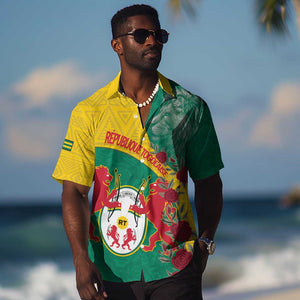 Personalised Togo Hawaiian Shirt Coat Of Arms - African Mix Rose Pattern
