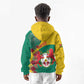 Personalised Togo Kid Hoodie Coat Of Arms - African Mix Rose Pattern