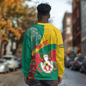 Personalised Togo Long Sleeve Shirt Coat Of Arms - African Mix Rose Pattern