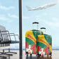 Personalised Togo Luggage Cover Coat Of Arms - African Mix Rose Pattern