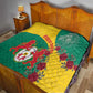 Personalised Togo Quilt Coat Of Arms - African Mix Rose Pattern