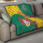 Personalised Togo Quilt Coat Of Arms - African Mix Rose Pattern