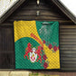 Personalised Togo Quilt Coat Of Arms - African Mix Rose Pattern