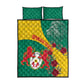 Personalised Togo Quilt Bed Set Coat Of Arms - African Mix Rose Pattern