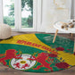Personalised Togo Round Carpet Coat Of Arms - African Mix Rose Pattern