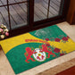 Personalised Togo Rubber Doormat Coat Of Arms - African Mix Rose Pattern