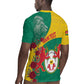 Personalised Togo Rugby Jersey Coat Of Arms - African Mix Rose Pattern