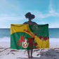 Personalised Togo Sarong Coat Of Arms - African Mix Rose Pattern