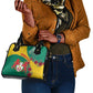 Personalised Togo Shoulder Handbag Coat Of Arms - African Mix Rose Pattern