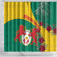 Personalised Togo Shower Curtain Coat Of Arms - African Mix Rose Pattern