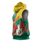 Personalised Togo Sleeveless Hoodie Coat Of Arms - African Mix Rose Pattern - African Pride