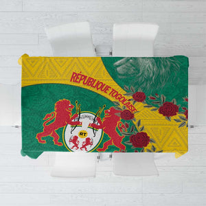 Personalised Togo Tablecloth Coat Of Arms - African Mix Rose Pattern