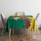 Personalised Togo Tablecloth Coat Of Arms - African Mix Rose Pattern