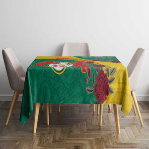 Personalised Togo Tablecloth Coat Of Arms - African Mix Rose Pattern