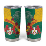 Personalised Togo Tumbler Cup Coat Of Arms - African Mix Rose Pattern