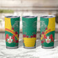 Personalised Togo Tumbler Cup Coat Of Arms - African Mix Rose Pattern