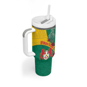 Personalised Togo Tumbler With Handle Coat Of Arms - African Mix Rose Pattern