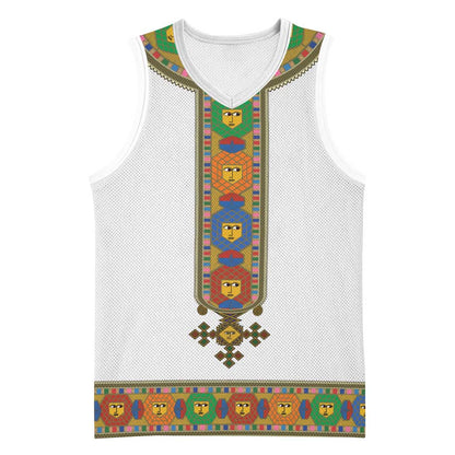 Ethiopia Saba Kemis Habesha Style Basketball Jersey - African Pride