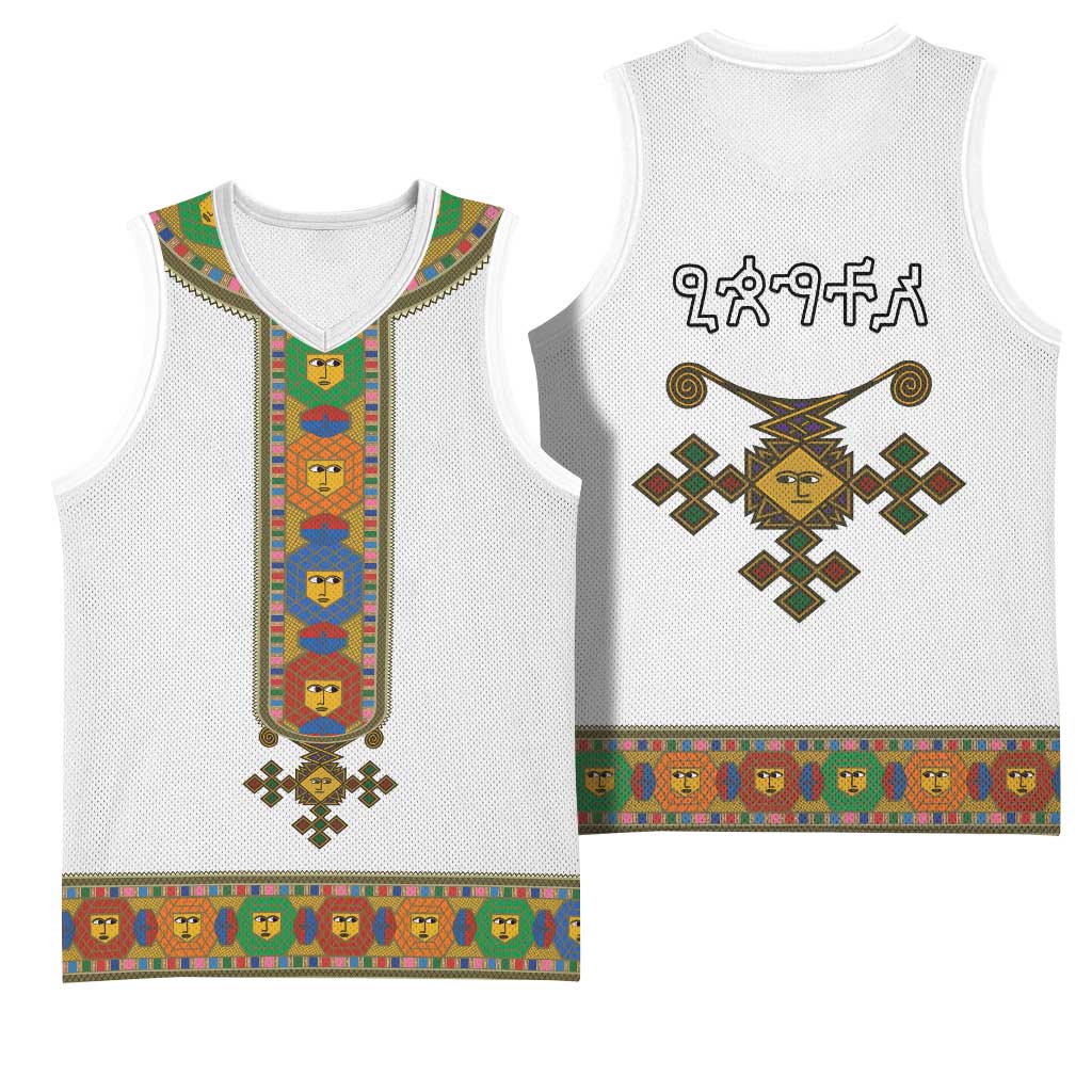 Ethiopia Saba Kemis Habesha Style Basketball Jersey - African Pride