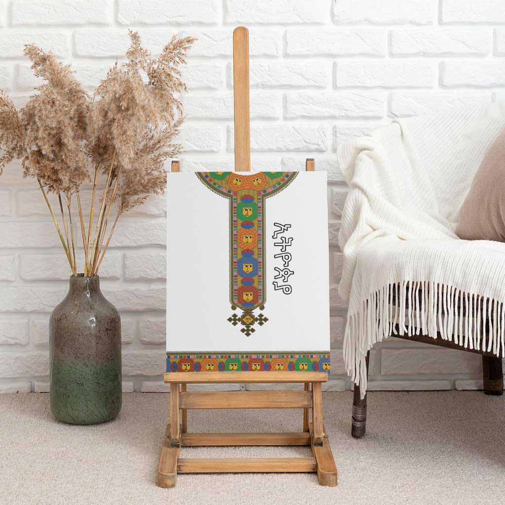 Ethiopia Saba Kemis Habesha Style Canvas Wall Art