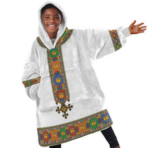 Ethiopia Saba Kemis Habesha Style Kid Wearable Blanket Hoodie
