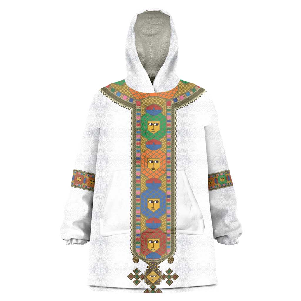 Ethiopia Saba Kemis Habesha Style Kid Wearable Blanket Hoodie