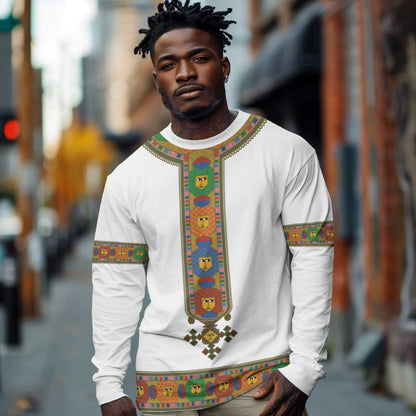 Ethiopia Saba Kemis Habesha Style Long Sleeve Shirt