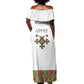 Ethiopia Saba Kemis Habesha Style Off Shoulder Maxi Dress