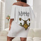 Ethiopia Saba Kemis Habesha Style Off Shoulder Short Dress