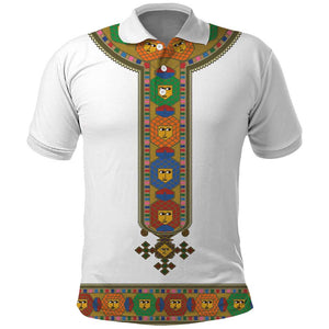Ethiopia Saba Kemis Habesha Style Polo Shirt