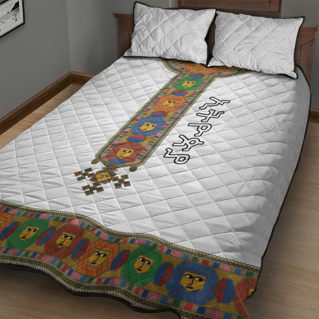 Ethiopia Saba Kemis Habesha Style Quilt Bed Set