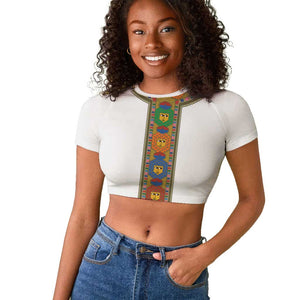 Ethiopia Saba Kemis Habesha Style Raglan Cropped T shirt
