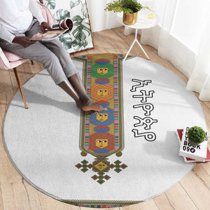 Ethiopia Saba Kemis Habesha Style Round Carpet