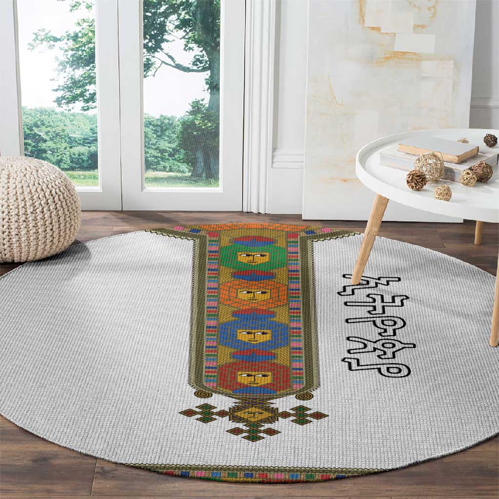 Ethiopia Saba Kemis Habesha Style Round Carpet