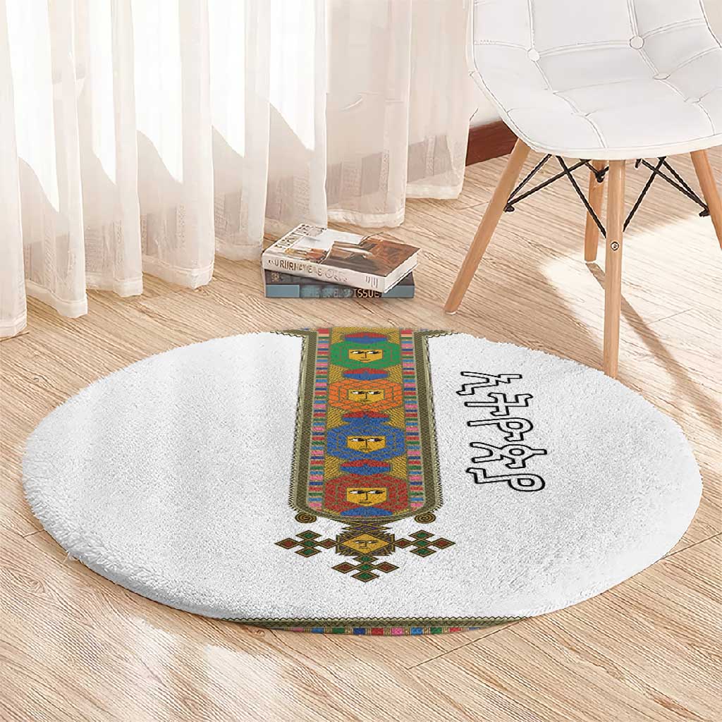 Ethiopia Saba Kemis Habesha Style Round Carpet