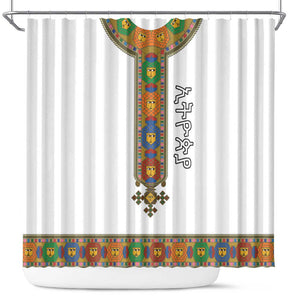 Ethiopia Saba Kemis Habesha Style Shower Curtain