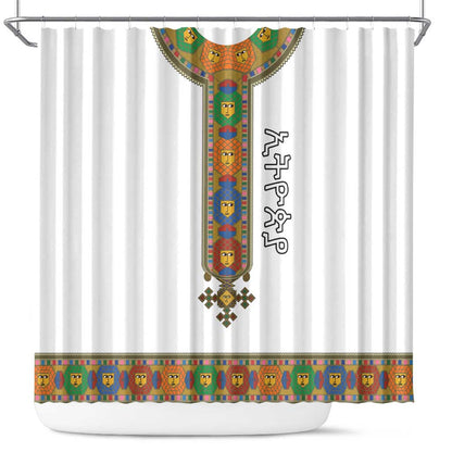 Ethiopia Saba Kemis Habesha Style Shower Curtain