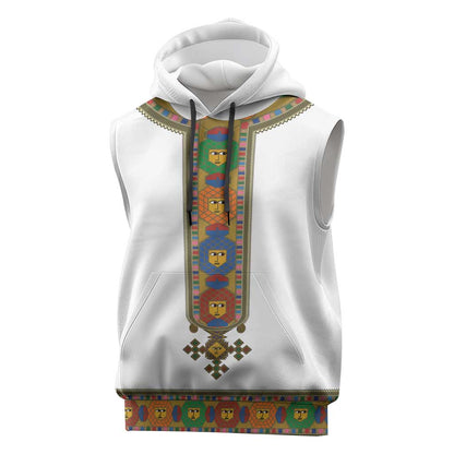 Ethiopia Saba Kemis Habesha Style Sleeveless Hoodie - African Pride