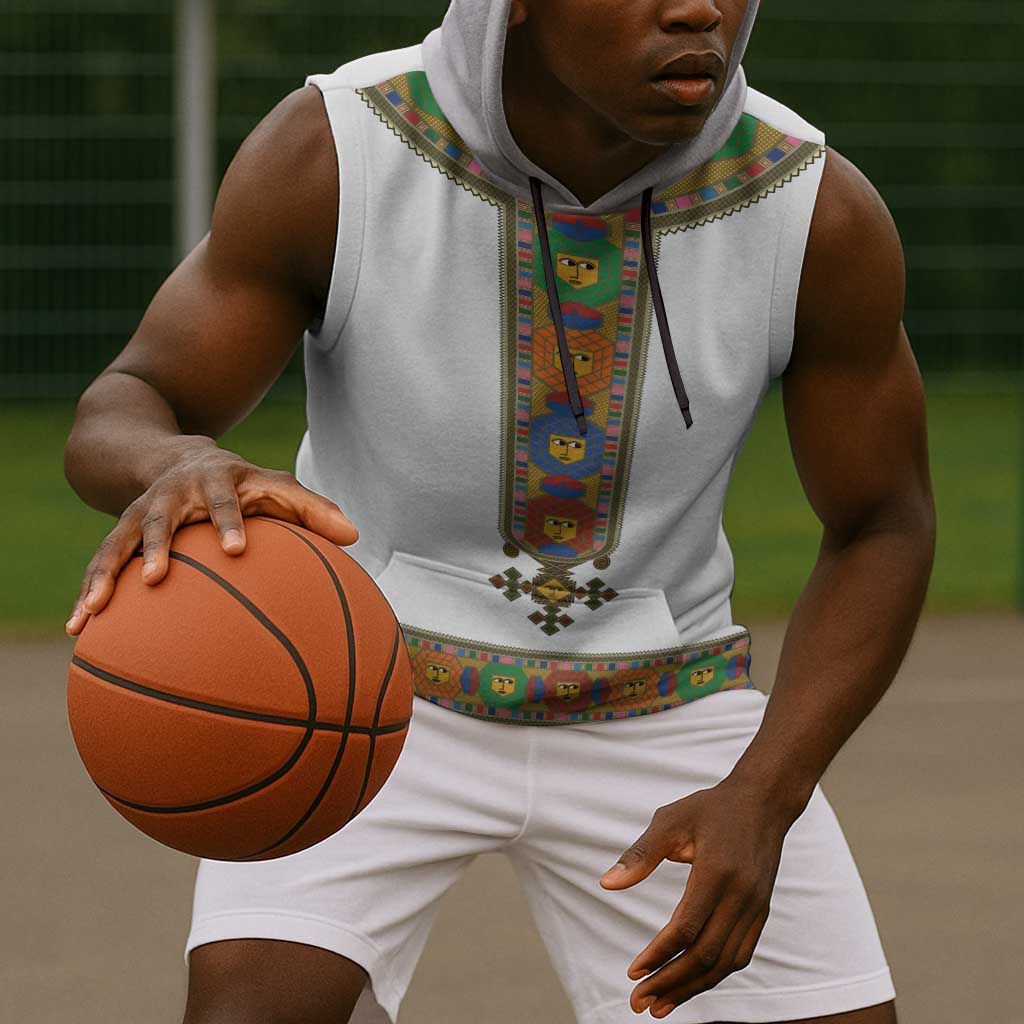 Ethiopia Saba Kemis Habesha Style Sleeveless Hoodie - African Pride