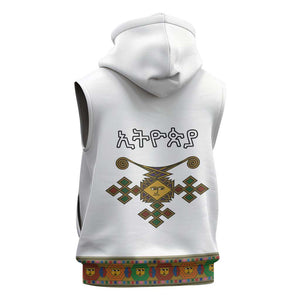 Ethiopia Saba Kemis Habesha Style Sleeveless Zip Hoodie - African Pride