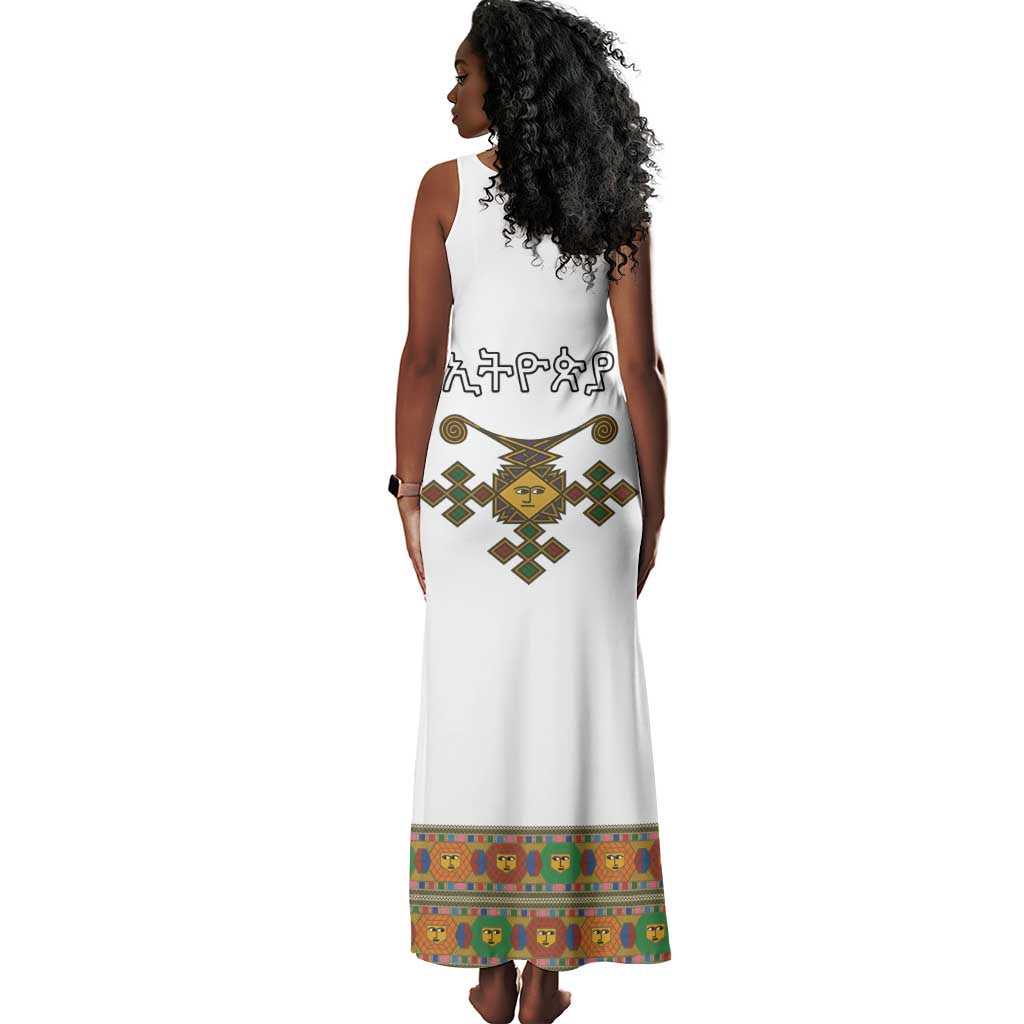 Ethiopia Saba Kemis Habesha Style Tank Maxi Dress