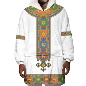 Ethiopia Saba Kemis Habesha Style Wearable Blanket Hoodie