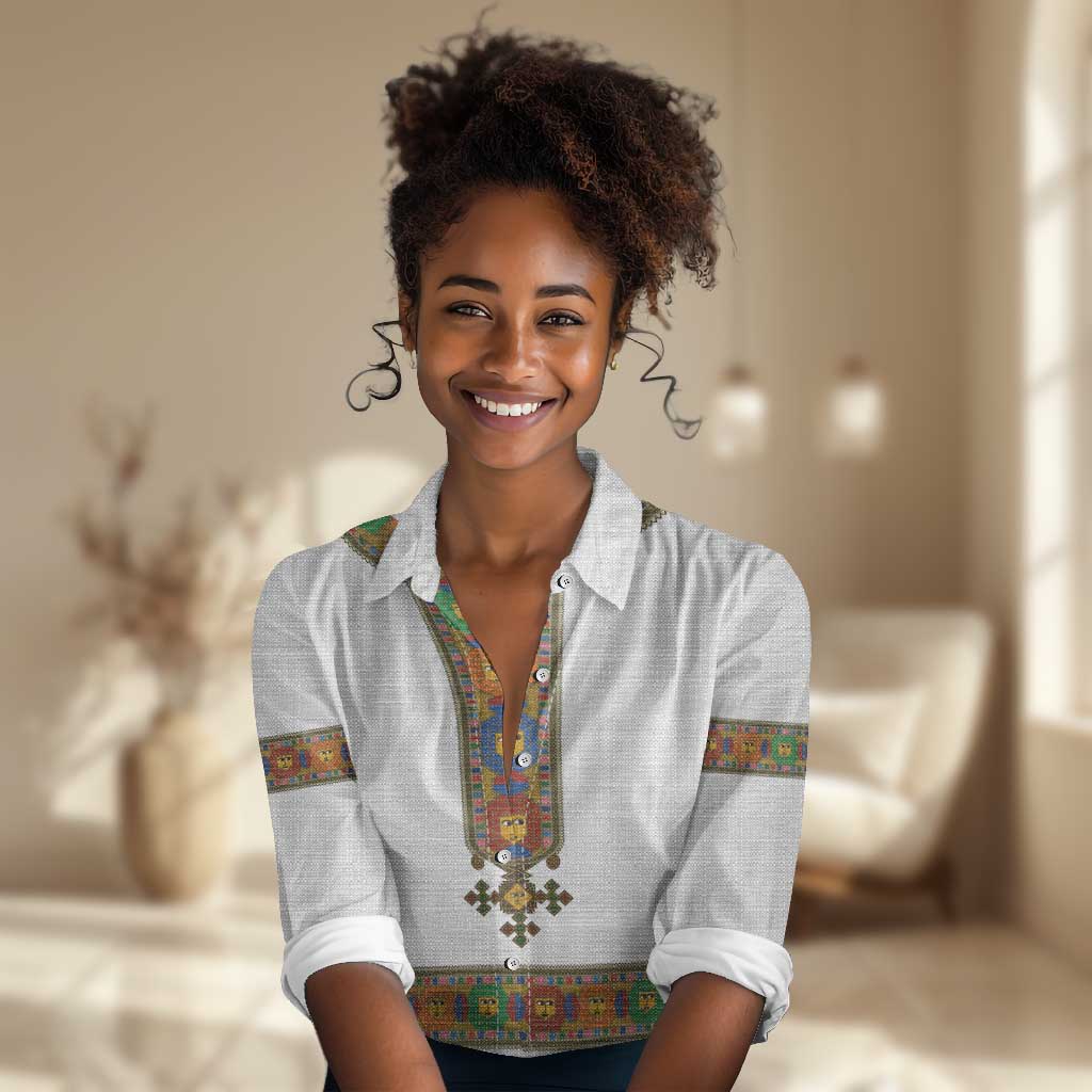 Ethiopia Saba Kemis Habesha Style Women Casual Shirt