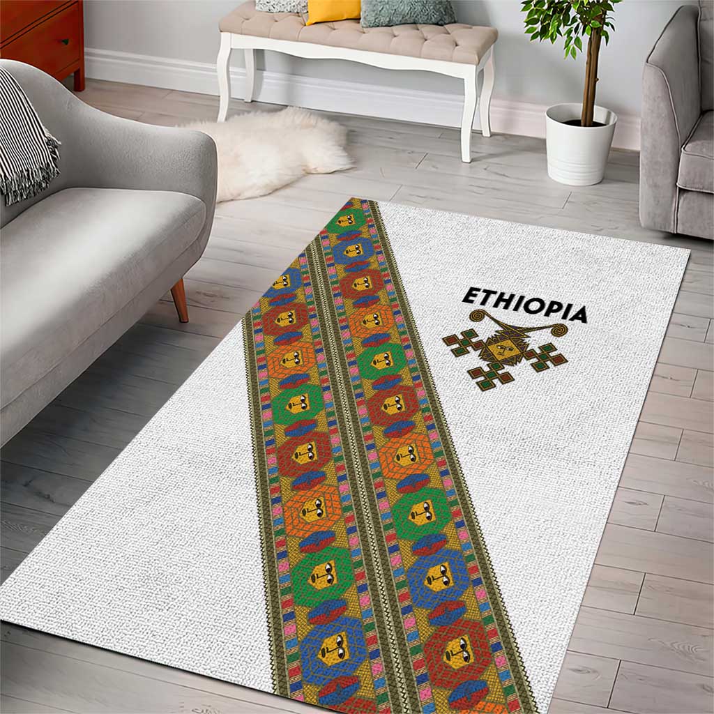 Ethiopia Saba Kemis Sash Style Area Rug