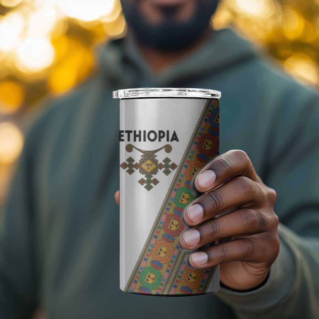 Ethiopia Saba Kemis Sash Style 4 in 1 Can Cooler Tumbler