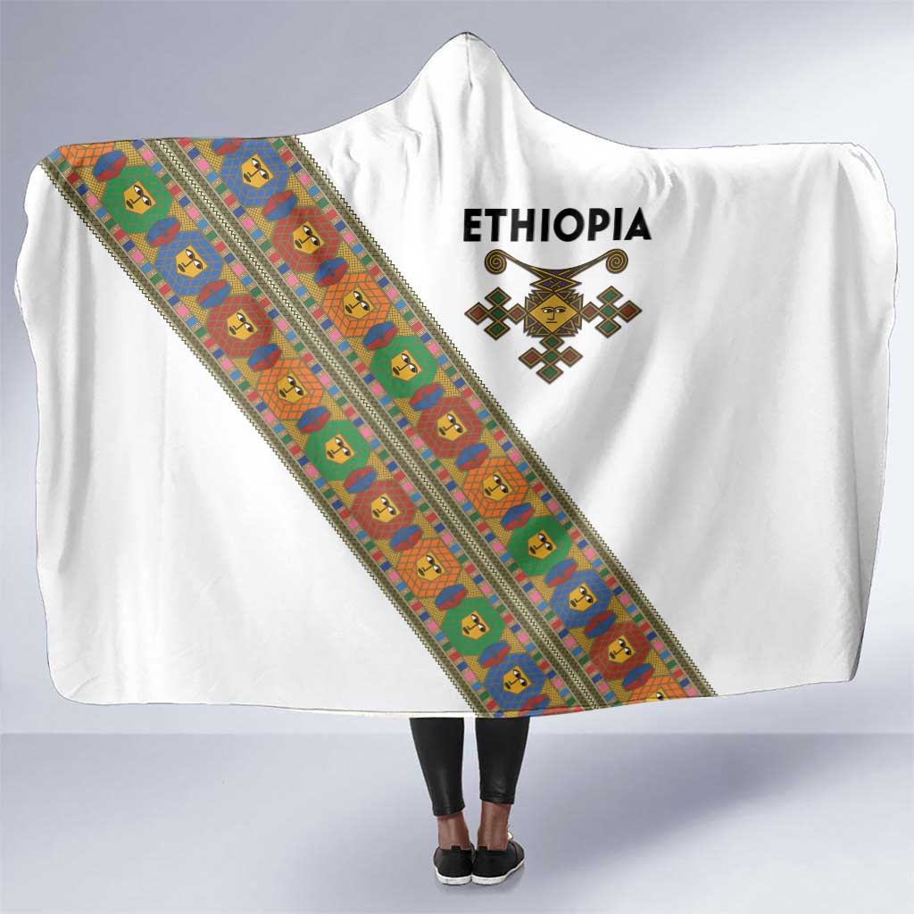 Ethiopia Saba Kemis Sash Style Hooded Blanket