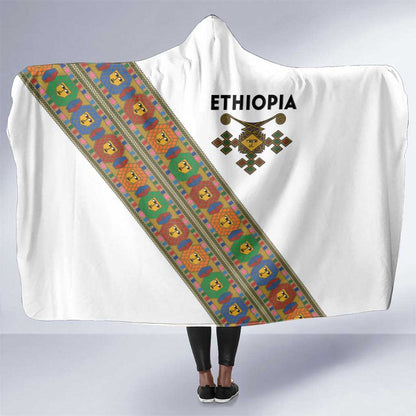 Ethiopia Saba Kemis Sash Style Hooded Blanket